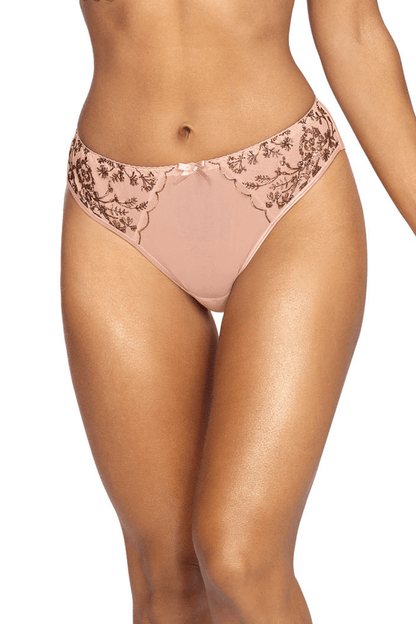 9513 Summer Love Sheer Embroidered Bikini Briefs