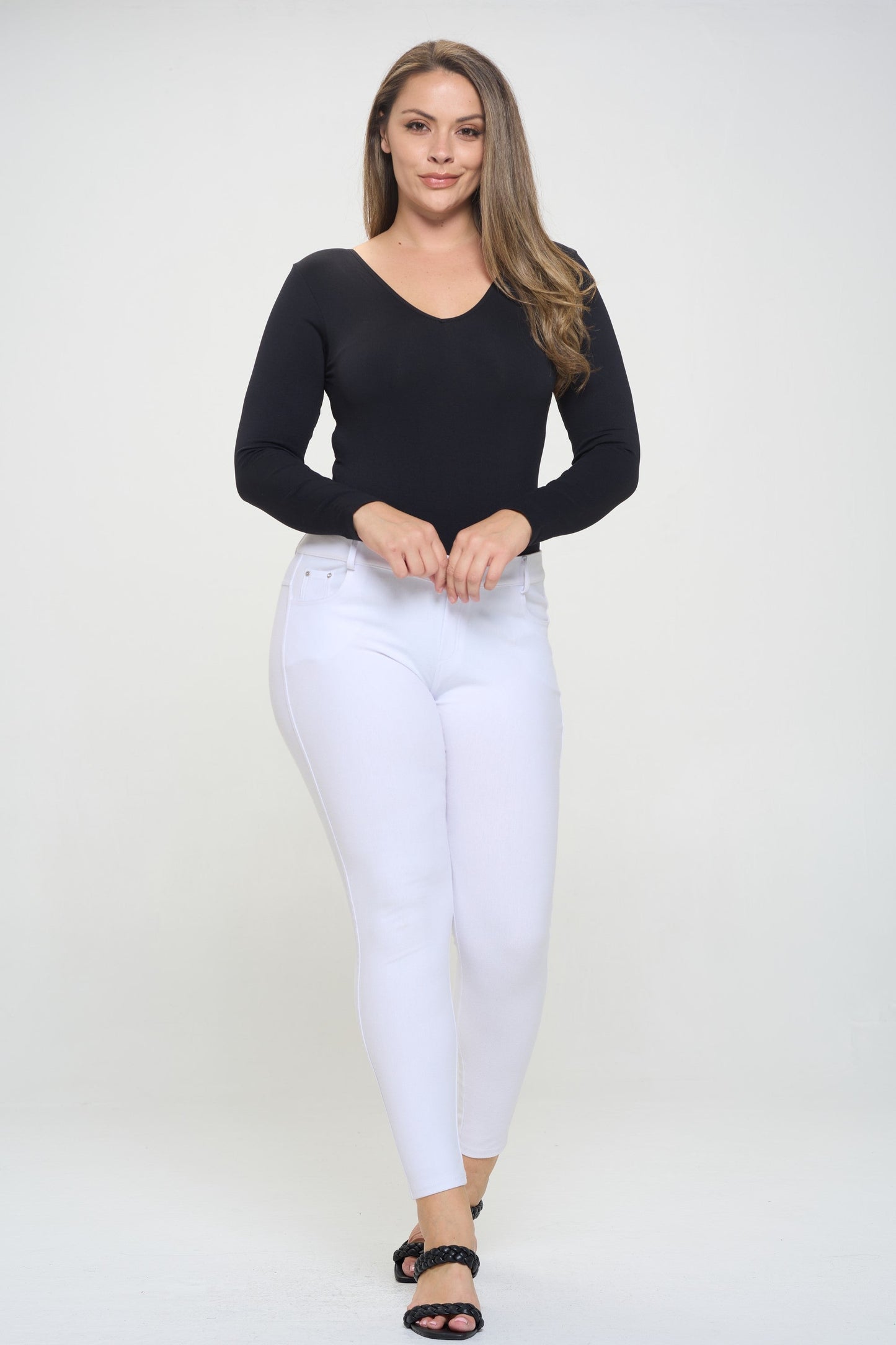 Free Shipping For Plus Size Seamless Body Contour Long Sleeve Bodysuit