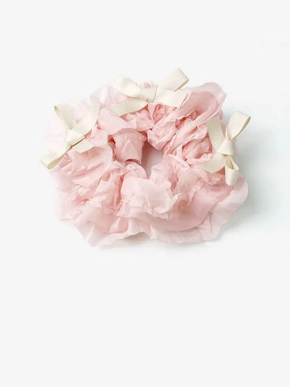 Free Shipping For 'Bakery Shop'Coqutte Ribbon Chiffon Ruffles Scrunchies Hairtie