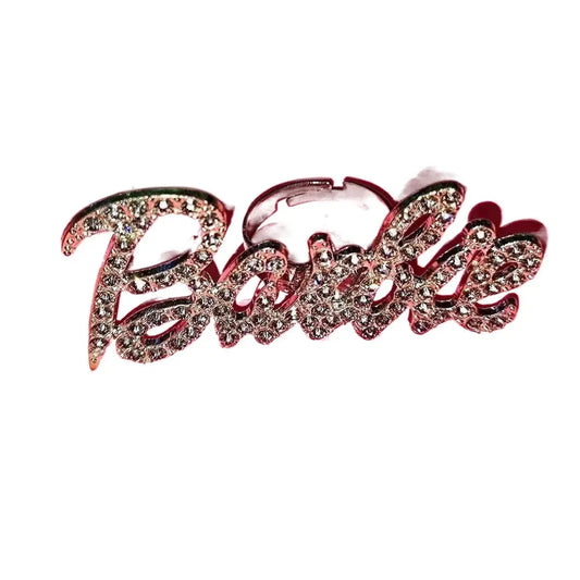 Free Shipping For 'Barbie' Y2k Shining Rhinestone Rings