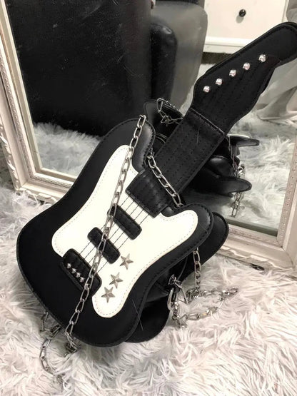 Free Shipping For 'Bass' Kawaii Y2k Guitar Shape Bag