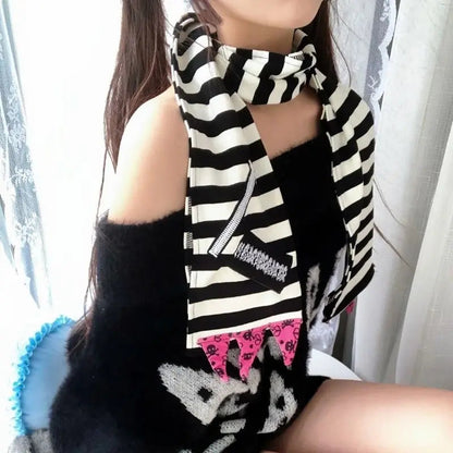 Free Shipping For 'Belly' Y2K Harajuku Stripe Scarf