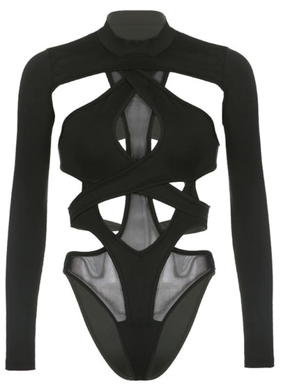 Free Shipping For 'Best Mistake' Sexy Hollow Out Tech-wear Cutout Top