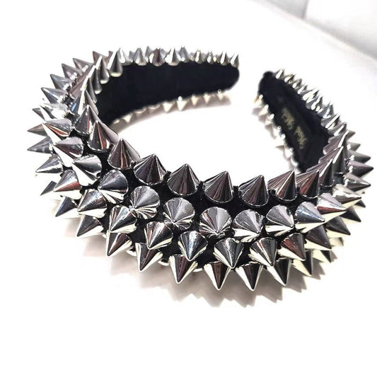 Free Shipping For 'Bless Her' Rivet Rock Crown Headband