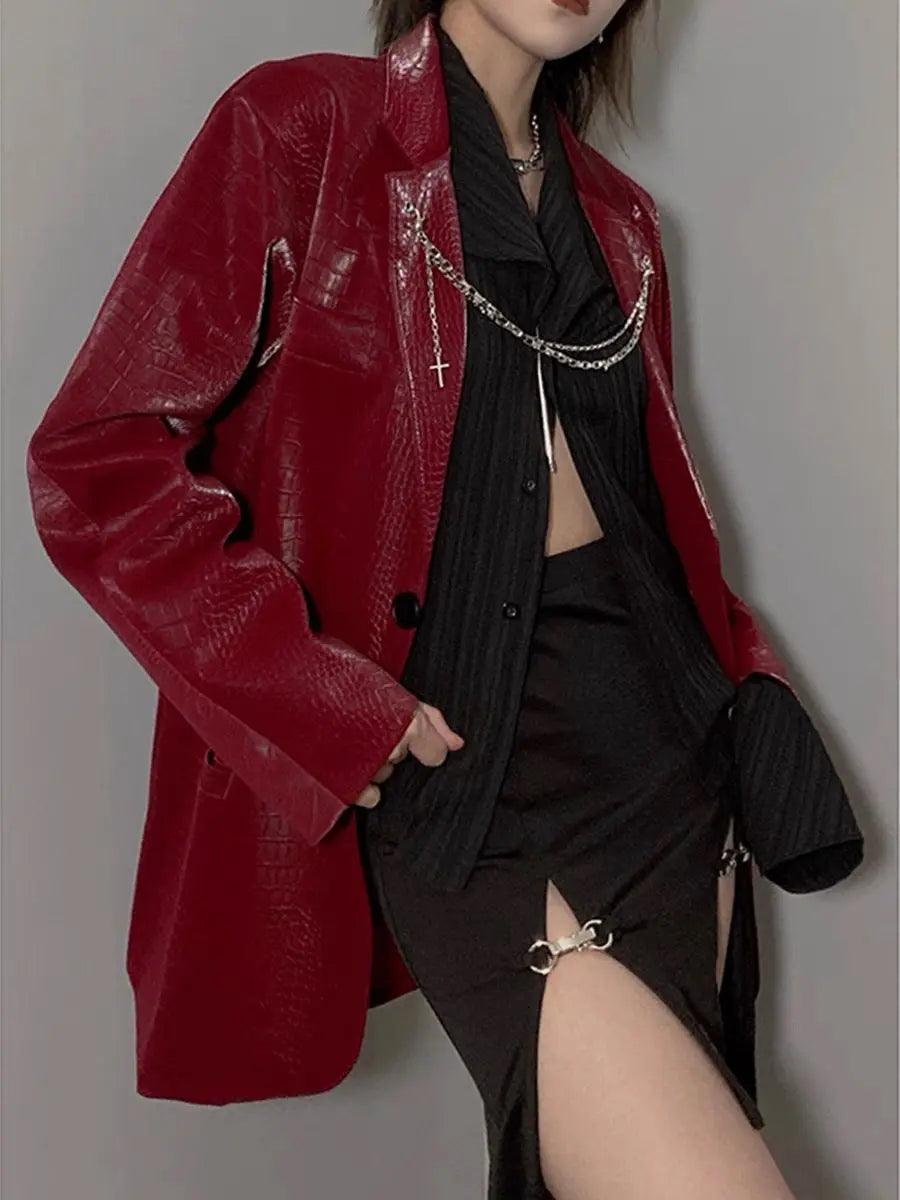 Free Shipping For 'Blood Bank' Dark Goth Oversized Suit