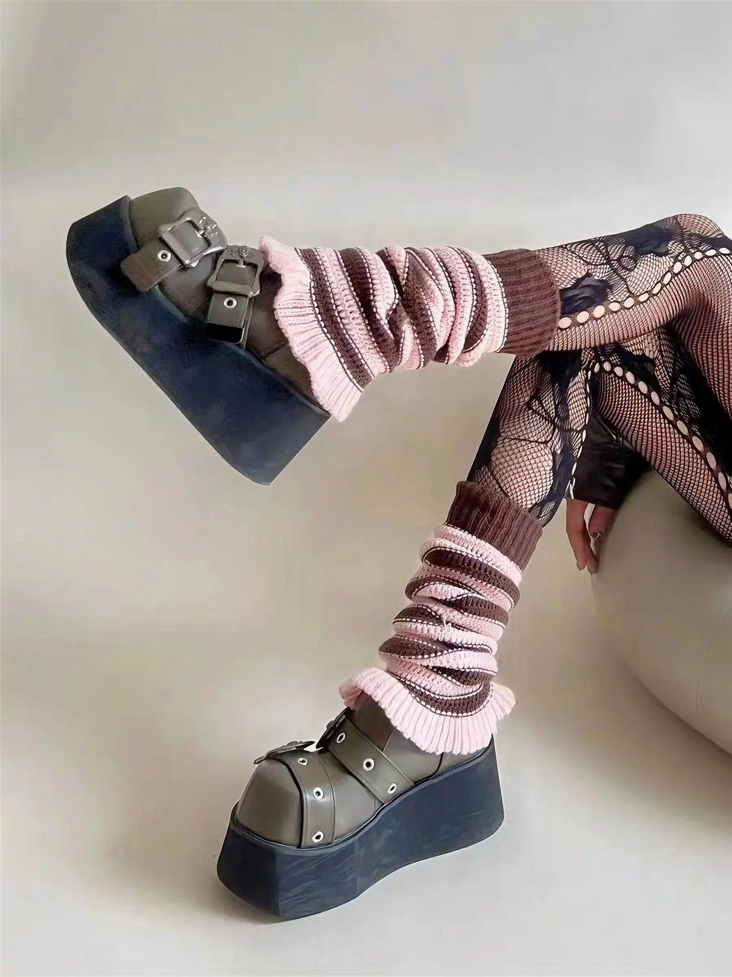 Free Shipping For 'Blooming' Ruffle Acrylic Summer Leg Warmers