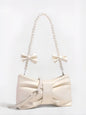 Free Shipping For 'Blur' Coquette Bowtie Shape Pearl Straps Crossbody Bag