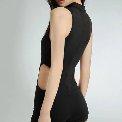 Free Shipping For 'Bobthing' Futuristic Cut Out One-Piece Shorts