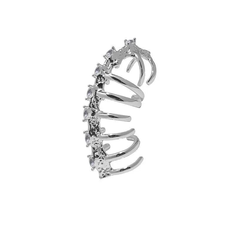 Free Shipping For 'Bones' Non-piercing Dark Goth Ear Cuffs