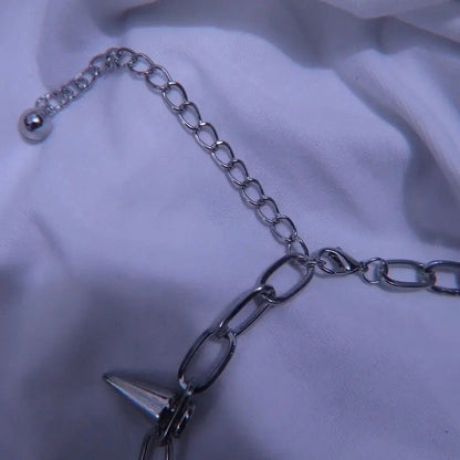 Free Shipping For'Bornforthis' Dark Spiked Pendants Necklace