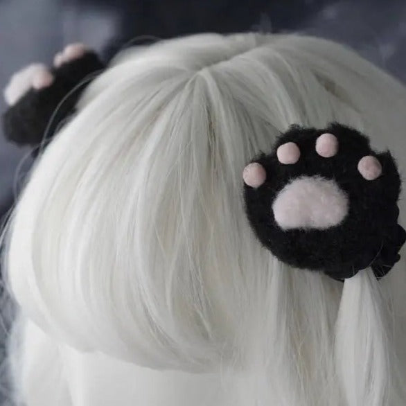 Free Shipping For Dark Altgirls Cat Paws Hair Pins