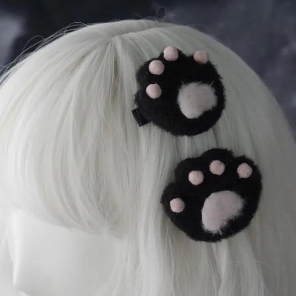 Free Shipping For Dark Altgirls Cat Paws Hair Pins