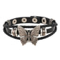 Free Shipping For 'Wilderness' Dark Leather Butterfly Choker Necklace Set