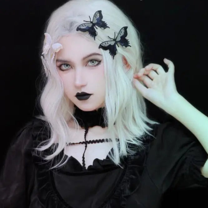 Free Shipping For 'Butterfly Effect' Goth Embroidery Hair Pins