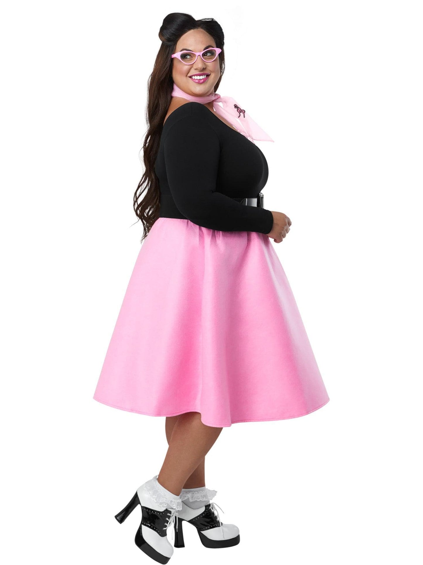 Free Shipping For Adult Plus Pink Poodle Skirt Costume