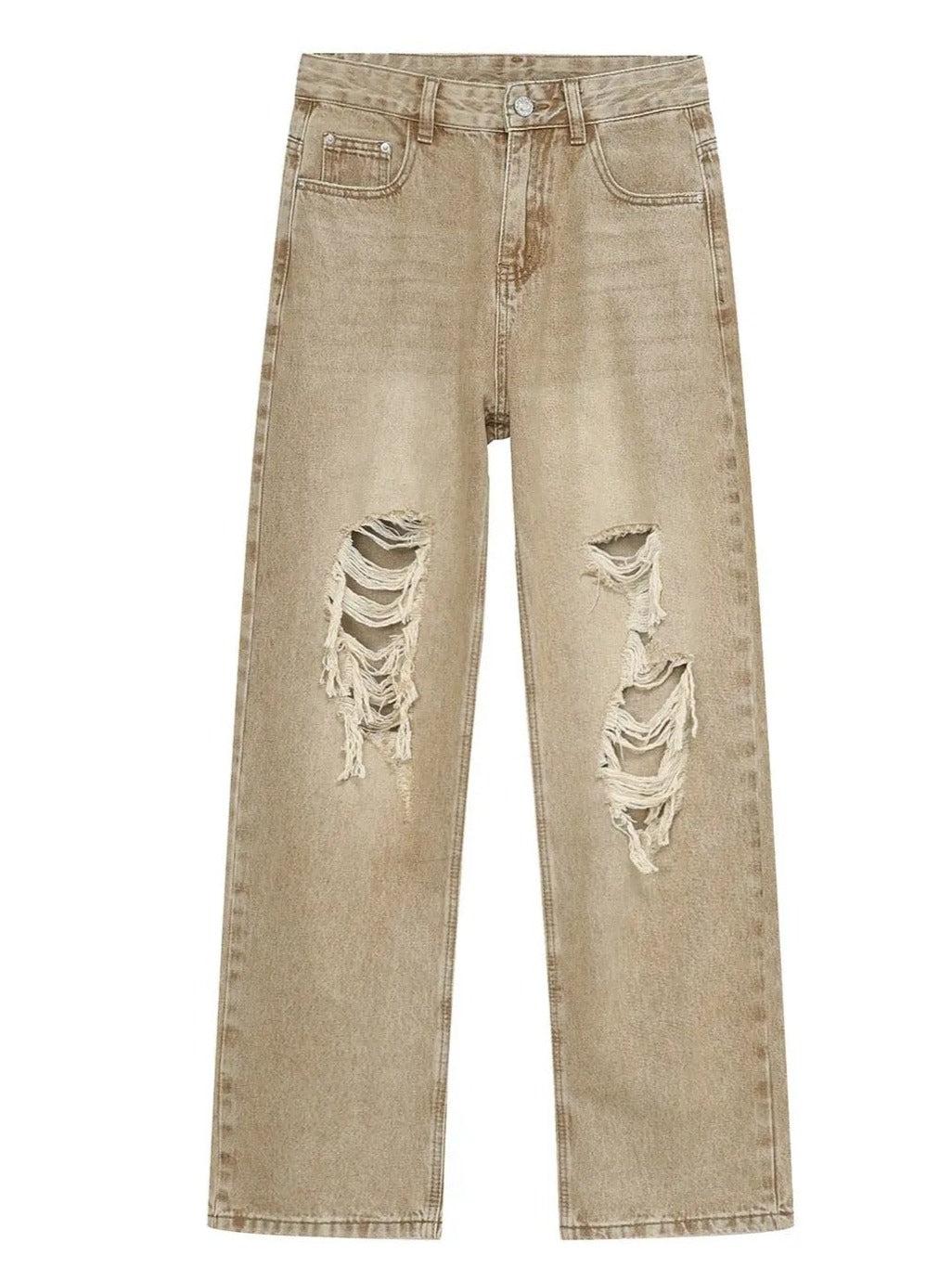 Free Shipping For 'Cactus' Grunge Oversized Distressed Ripped Denim Pants