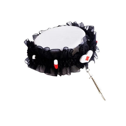 Free Shipping For 'Caregiver' Ruffled Pills & Needles Choker