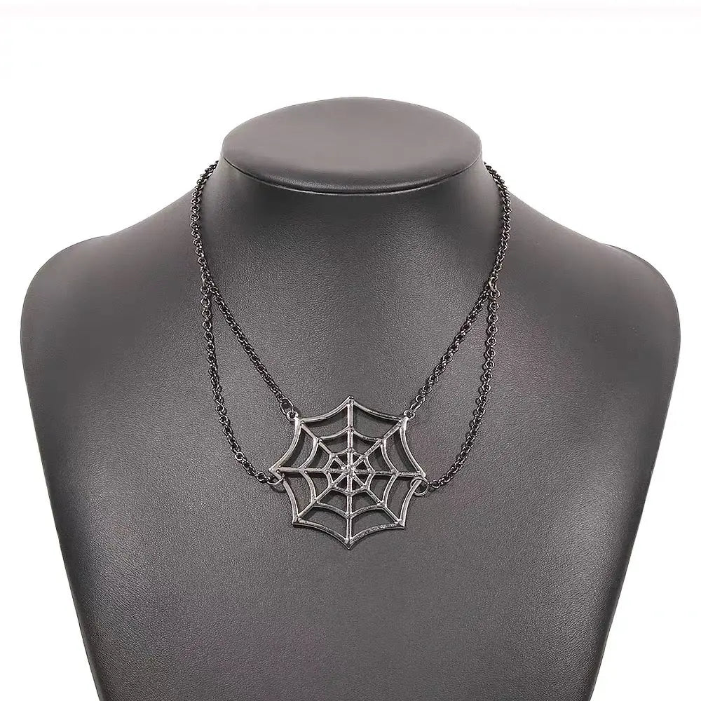 Free Shipping For 'Catch Me' Punk Spider Metal Necklace