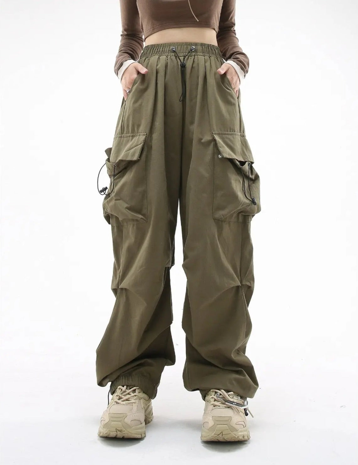 Free Shipping For 'Chillin' Streetfashion Oversized Cargo Pants