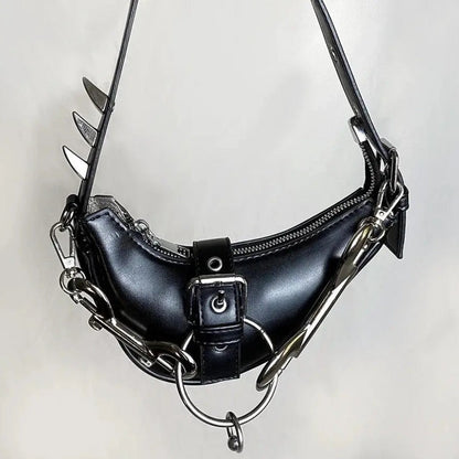 Free Shipping For 'Claws' Goth Punk Rivet Underarm Bag