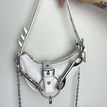 Free Shipping For 'Claws' Goth Punk Rivet Underarm Bag