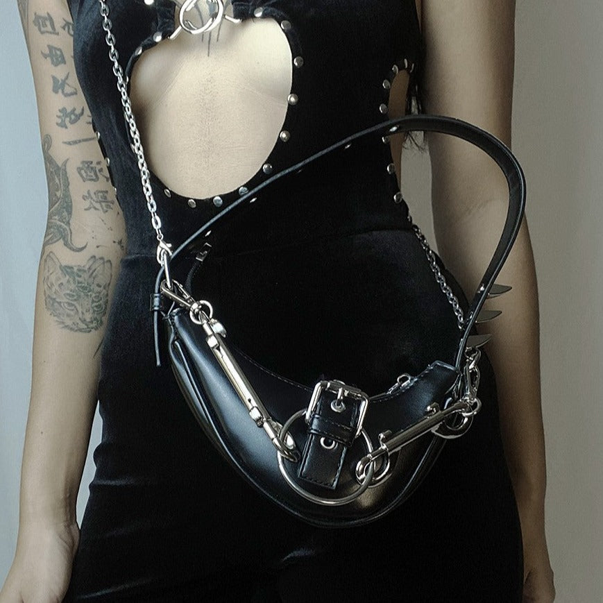 Free Shipping For 'Claws' Goth Punk Rivet Underarm Bag