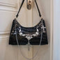 Free Shipping For 'Dark Blooded' Goth Alligatoring Underarm Bag