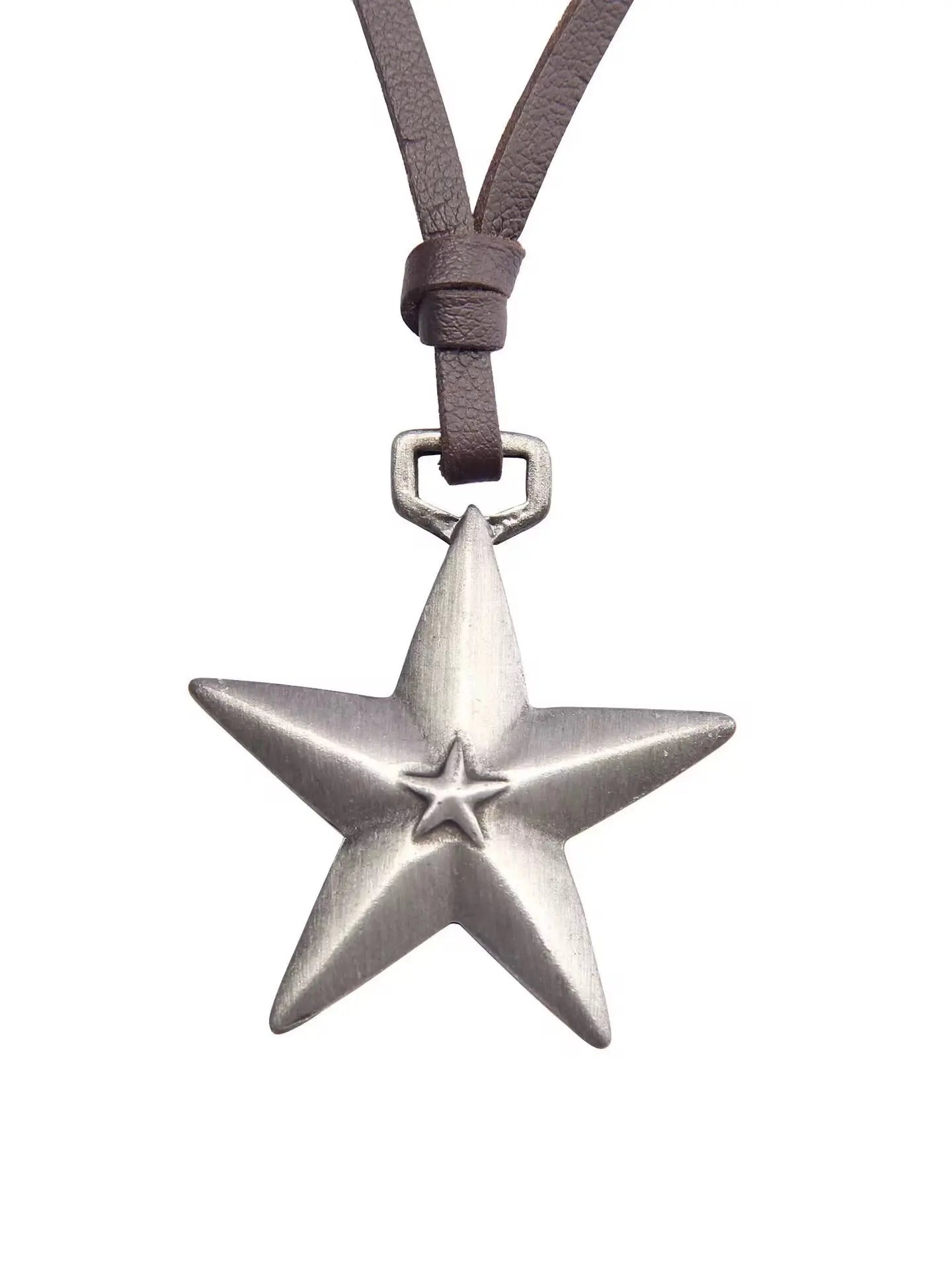 Free Shipping For 'Collision' Y2k Silver Star Rope  Necklace