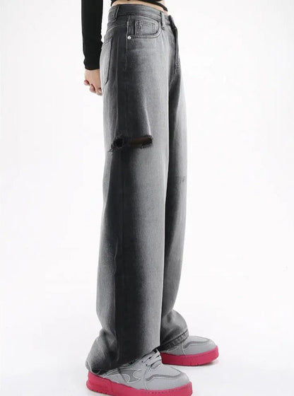 Free Shipping For 'Confession' Grunge Oversized Graduant Pants