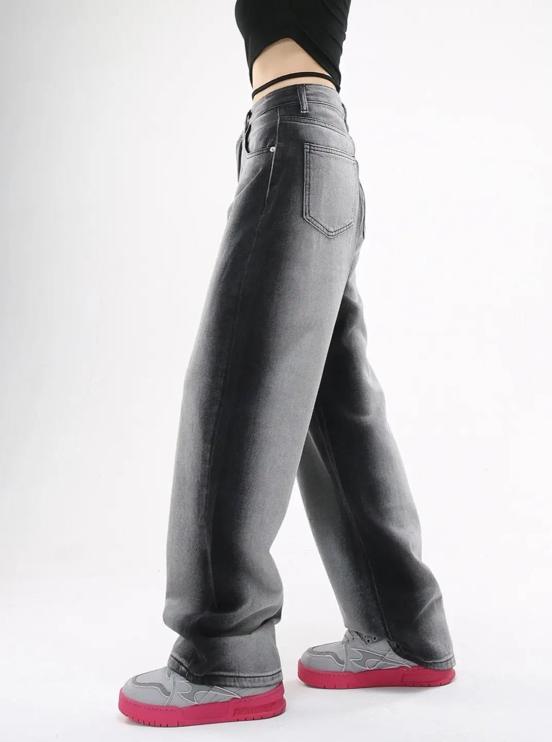 Free Shipping For 'Confession' Grunge Oversized Graduant Pants