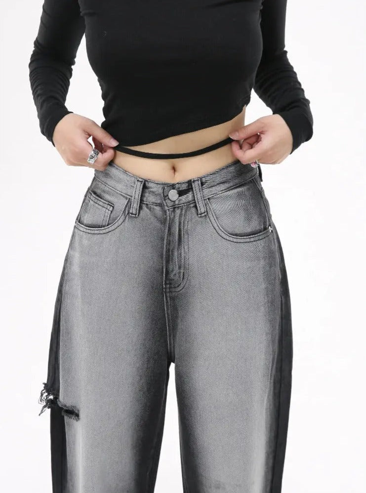 Free Shipping For 'Confession' Grunge Oversized Graduant Pants