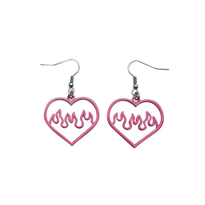 Free Shipping For 'Crazy in love' Neon Heart Earrings