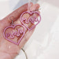 Free Shipping For 'Crazy in love' Neon Heart Earrings