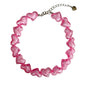 Free Shipping For 'Cupid' Pastel Colorful Heart Acrylic Choker Necklace