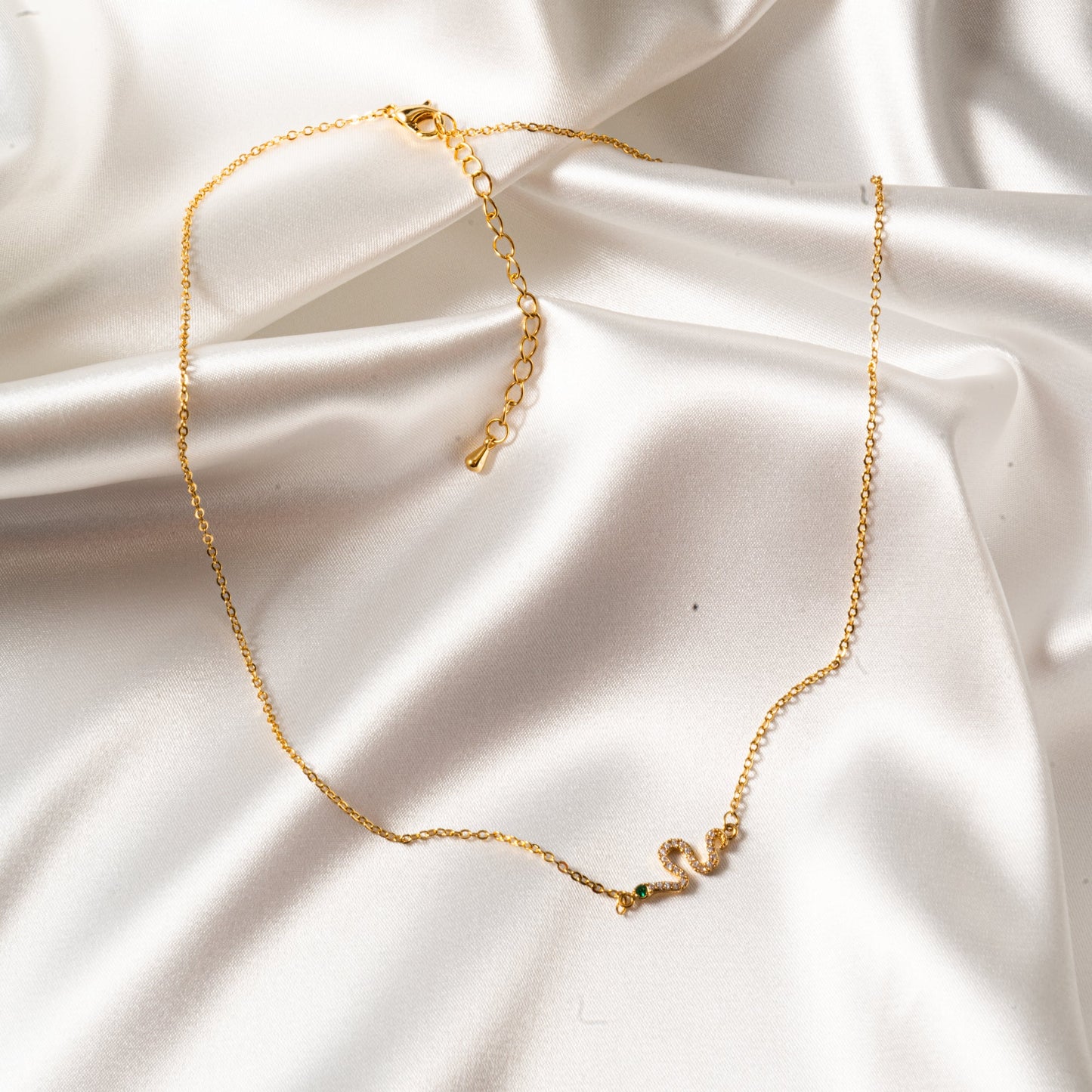 Free Shipping For Golden Plated Snake Necklace