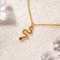 18K Gold Plated Snake Necklace