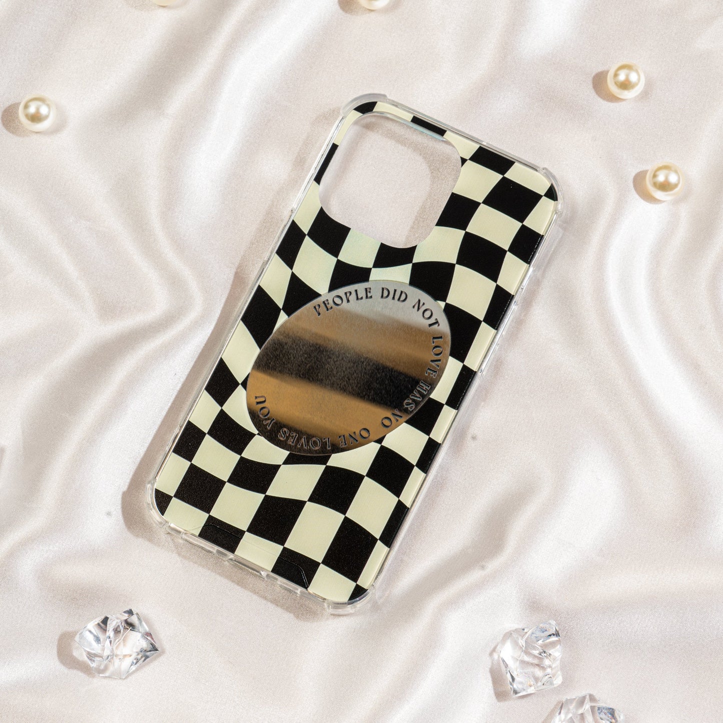 Free Shipping For Plaid Print Phone Case With Mirror For iPhone13, iPhone13pro, iPhone13promax