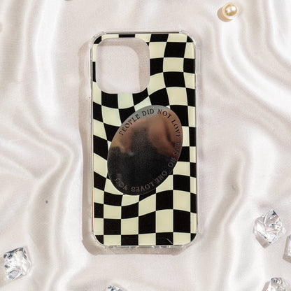 Free Shipping For Plaid Print Phone Case With Mirror For iPhone13, iPhone13pro, iPhone13promax