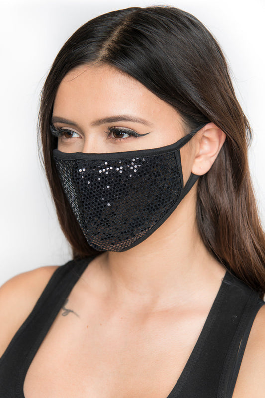 Free Shipping For Sequin Face Mask