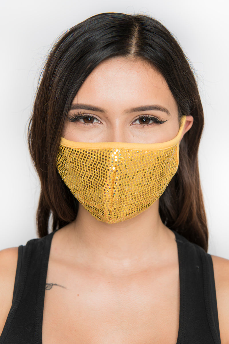 Free Shipping For Sequin Face Mask