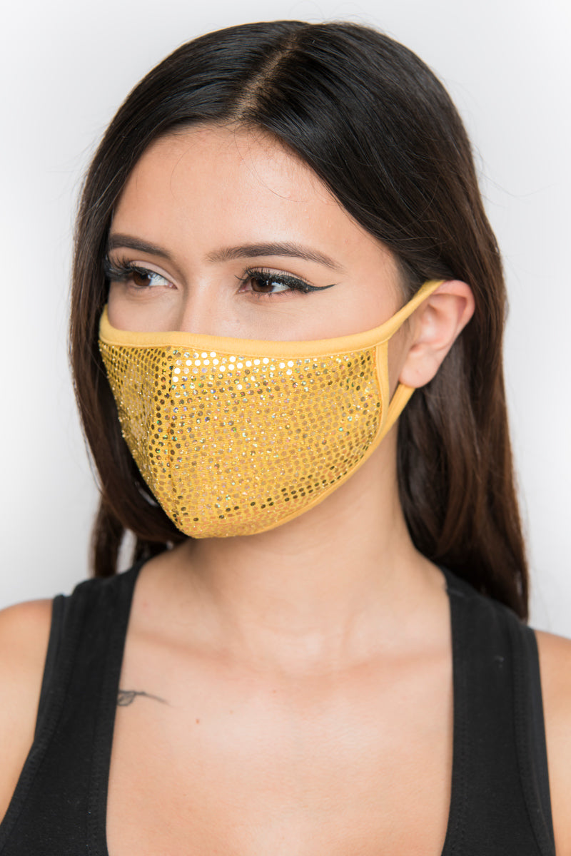 Free Shipping For Sequin Face Mask