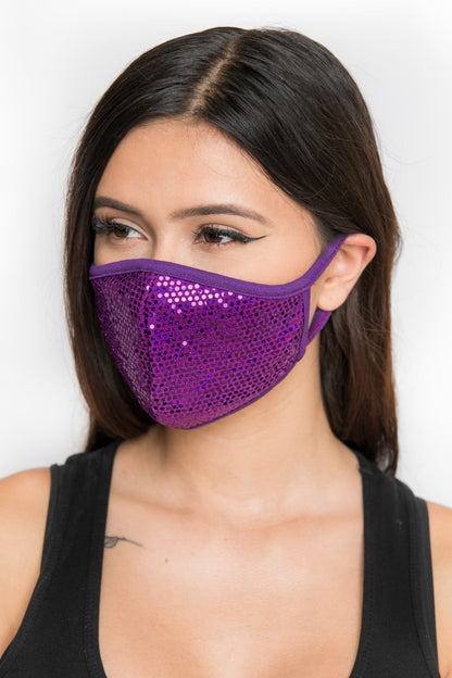 Free Shipping For Sequin Face Mask