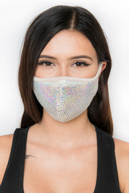 Free Shipping For Sequin Face Mask