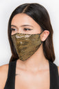 Free Shipping For Sequin Face Mask - Gold