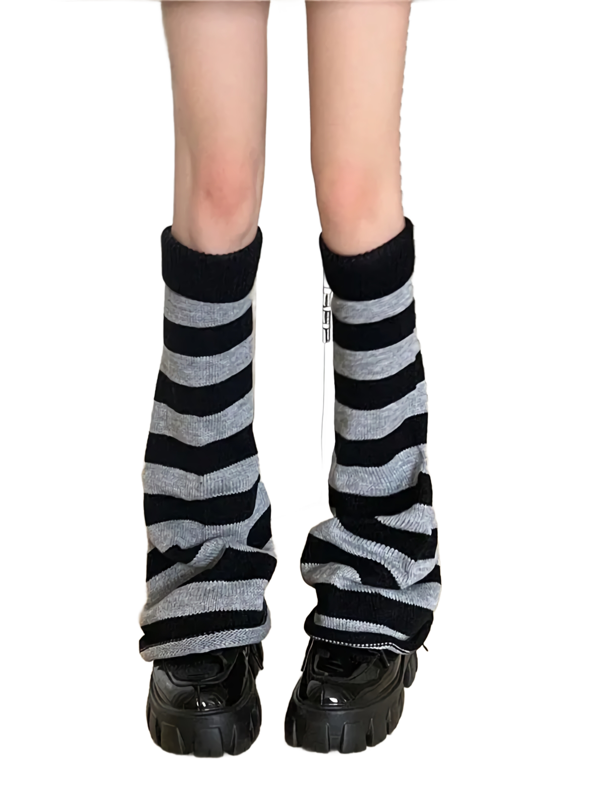 Striped Knit Leg Warmers