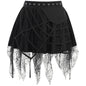 Free Shipping For 'Dark Nest' Spider Ripped Grunge Skirts