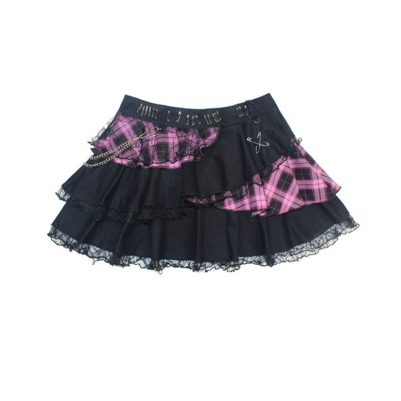 Free Shipping For 'Date' Kawaii Pink Lace Tu Tu Skirt