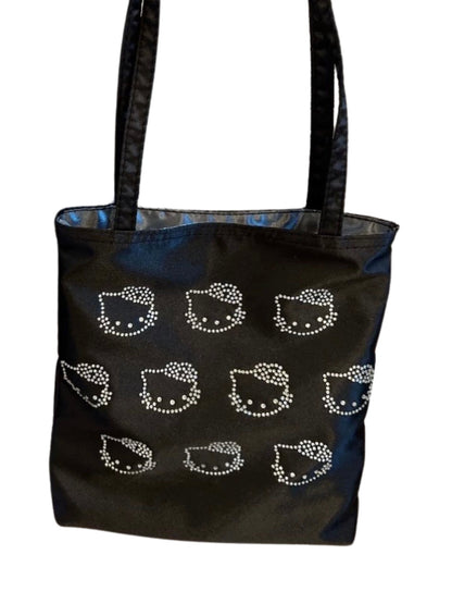 Free Shipping For 'Daydreaming' Coquette Silky Rhinestone Kitty Bag