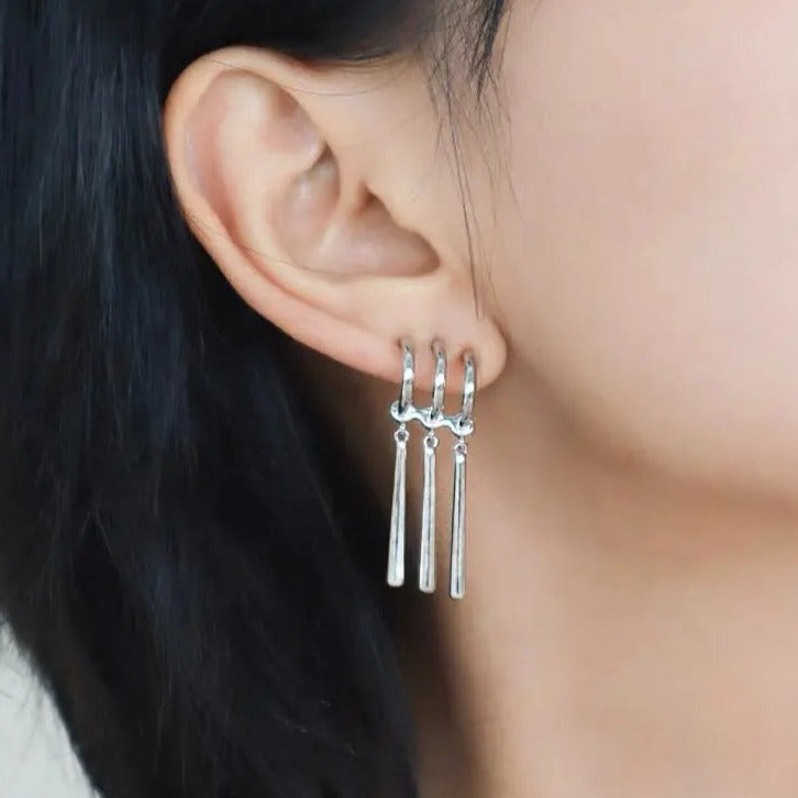 Free Shipping For 'Decaf' Punk Future Dripping  Earrings