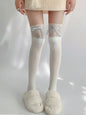 Free Shipping For 'Don't Cry' Coquette Patchwork Ribbon Tights